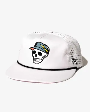 Skull Caddie Rope Hat - White
