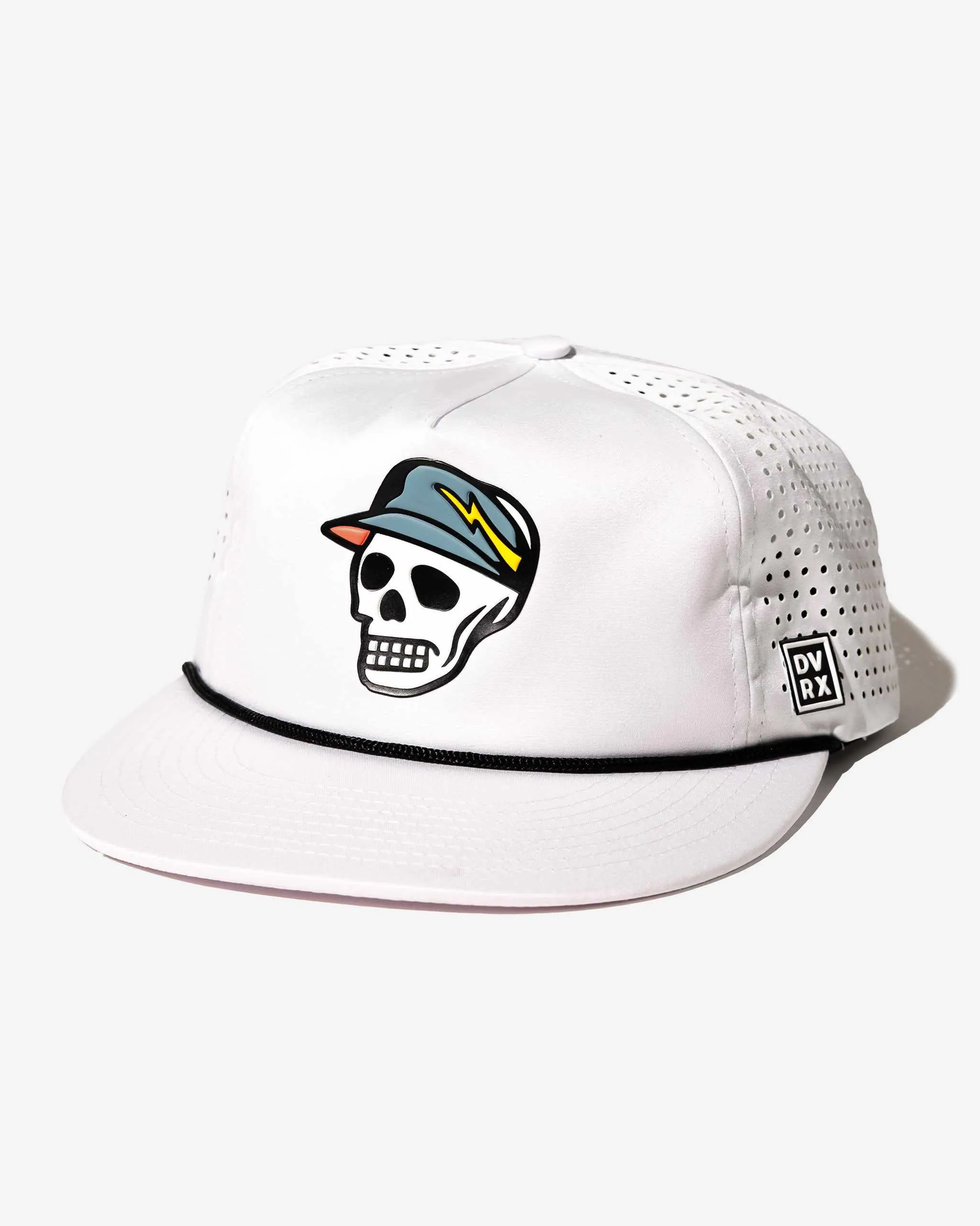 Skull Caddie Rope Hat - White