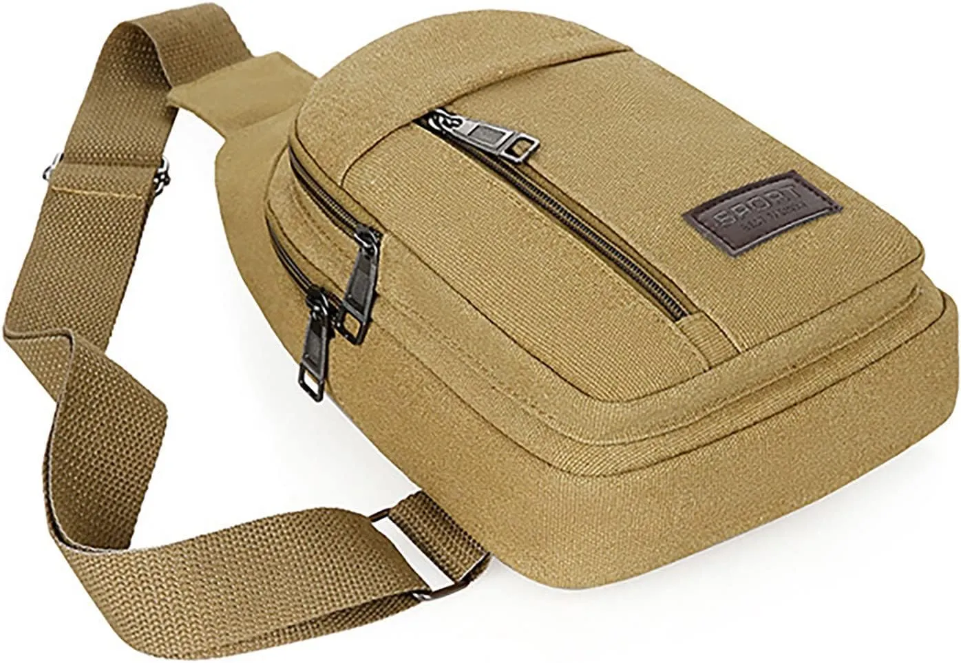 Sling Bag M Men's Canvas Large Capacity Fashionable Casual Shoulder Bag