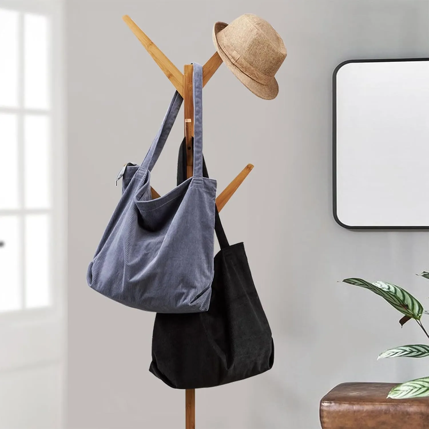 Slouchy Tote Purses Ladies Bags Casual Large Capacity Shopping Handbag Simple Retro Fashion Shoulder Bag