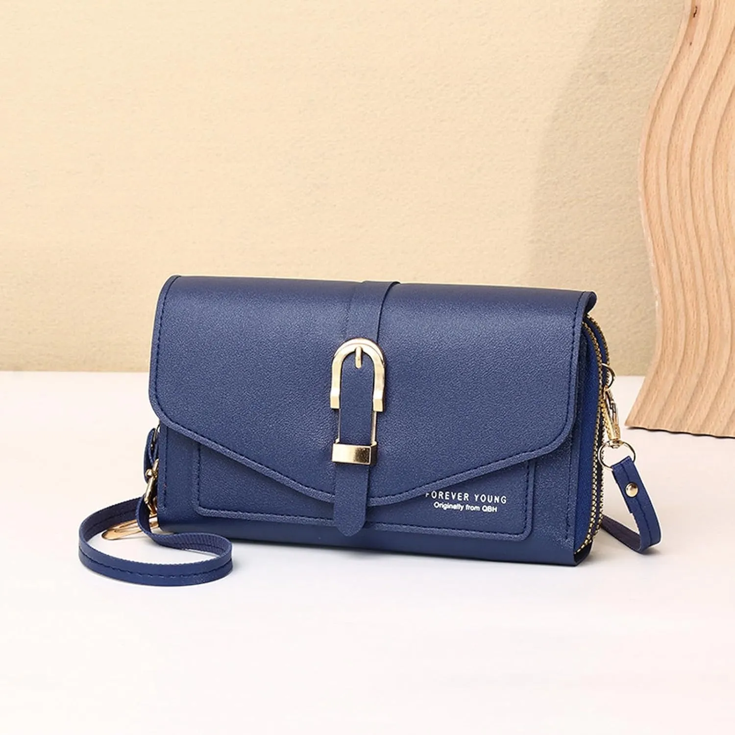 Small Shoulder Bag Fashion Classic Women's Mobile Phone Bag Button Hood One Shoulder Double Layer Wallet