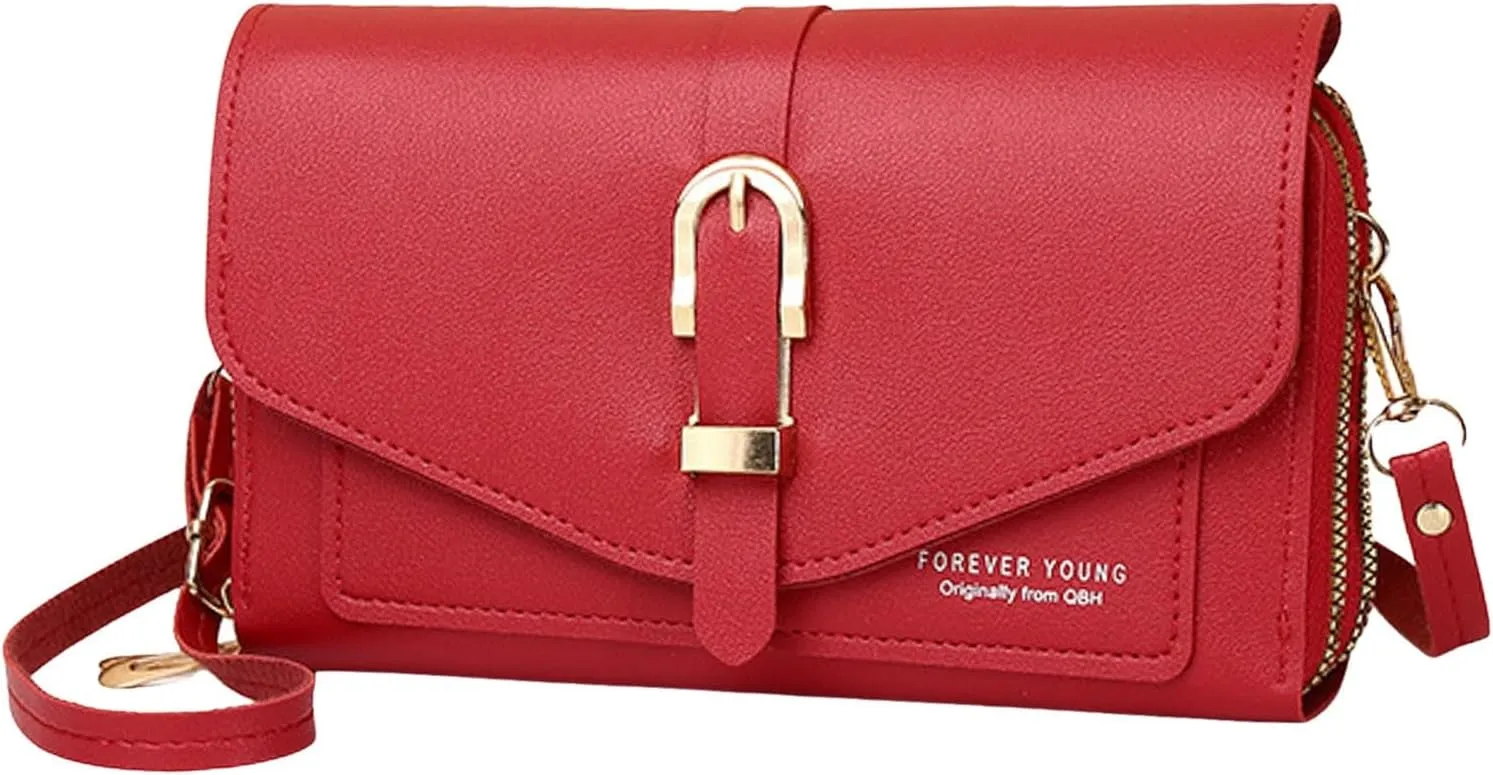 Small Shoulder Bag Fashion Classic Women's Mobile Phone Bag Button Hood One Shoulder Double Layer Wallet