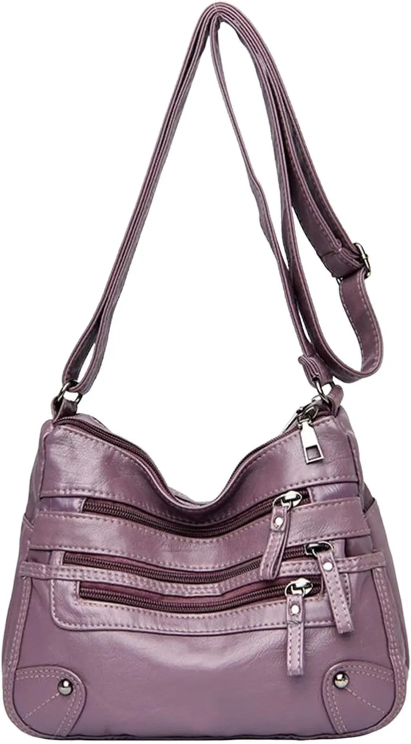 Soft Hobo Bags for Women Purses and Handbags Shoulder Satchel Bag Blue