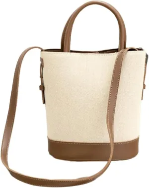 Stylish and Japanese PU Bucket Bag Shoulder Bags