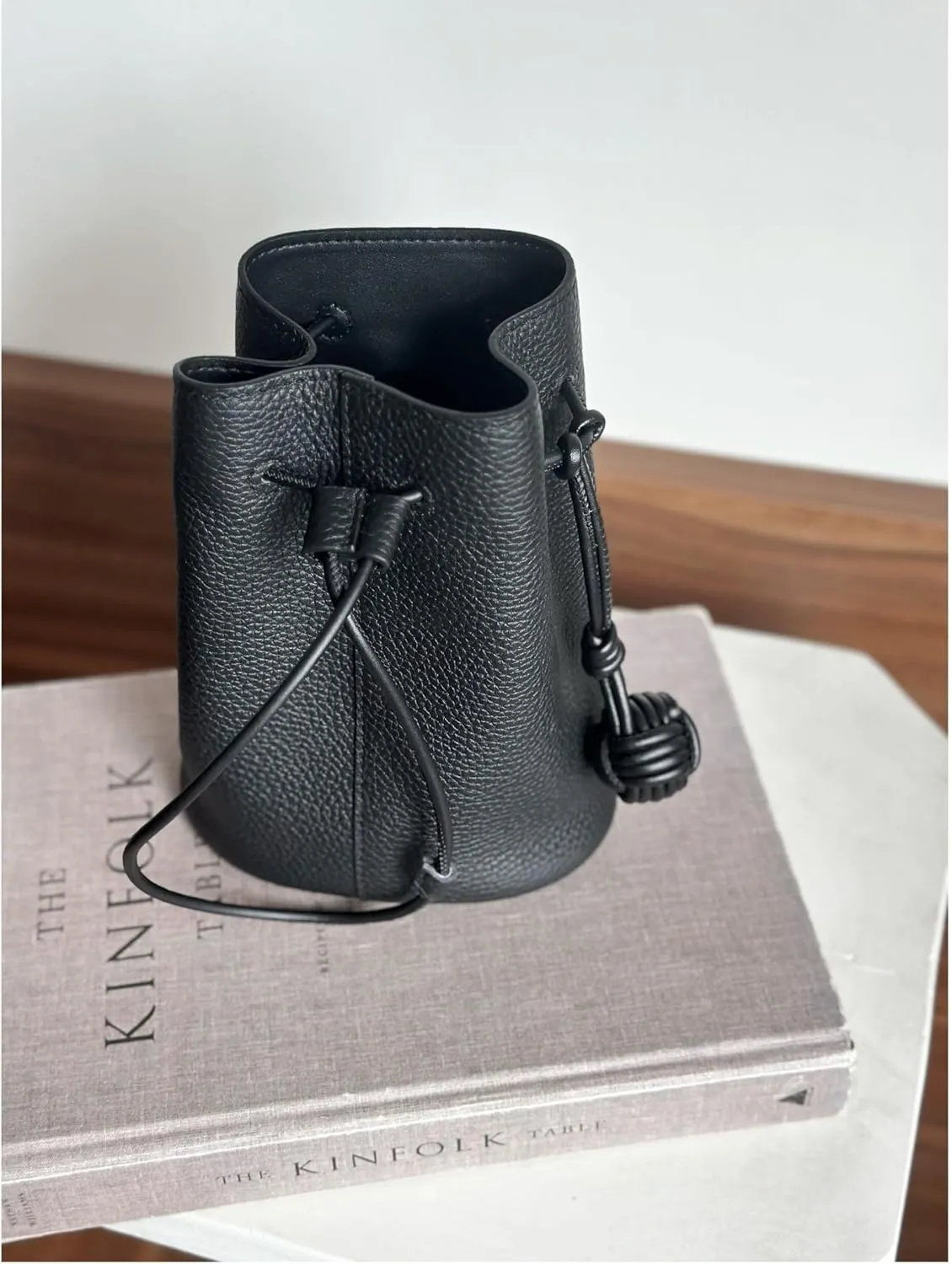 Summer Shoulder Bags Women' Genuine Leather Fashionable Minimalist Bucket Bag