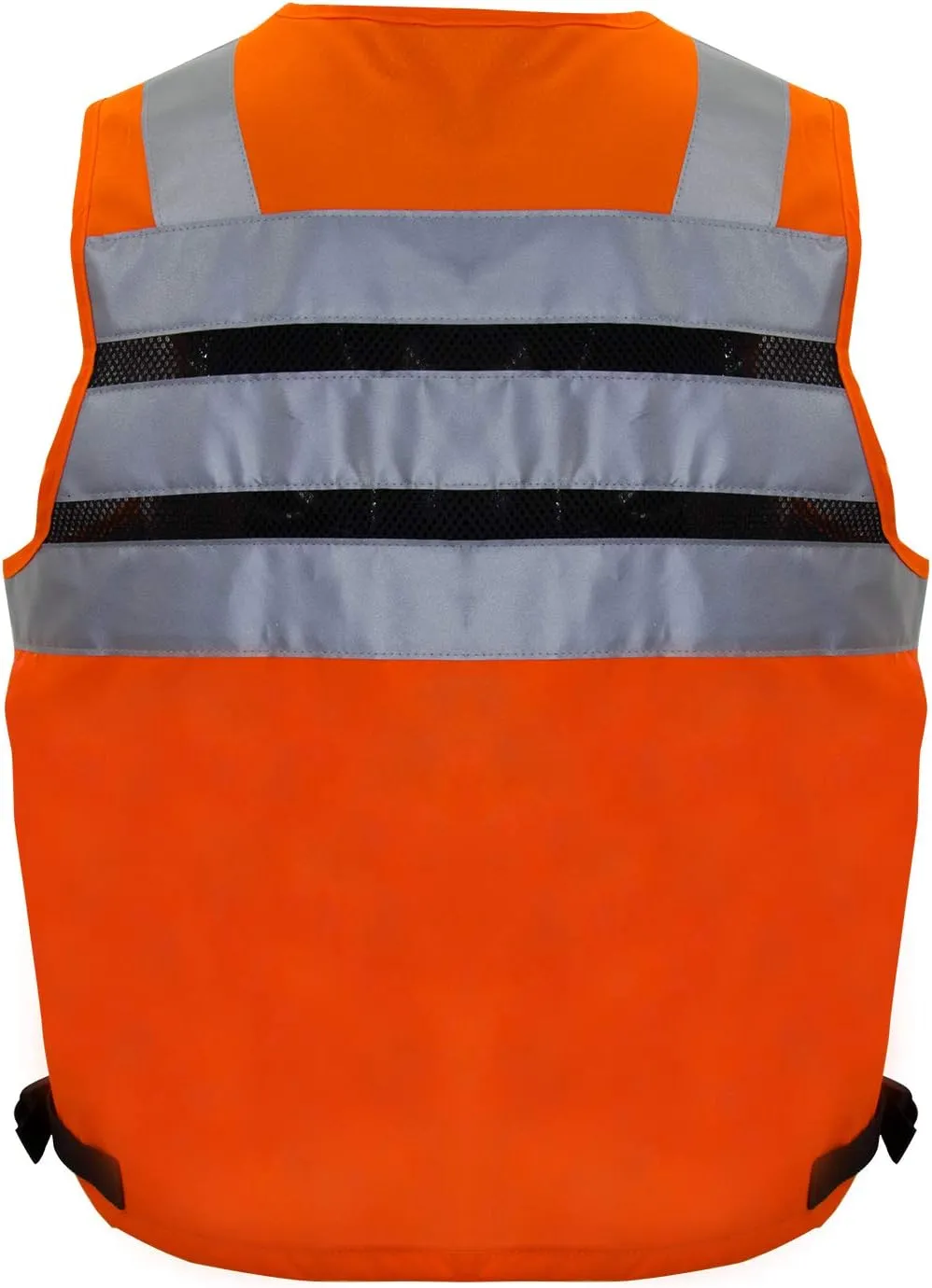 SUXIBIP 10 Pockets Safety Vest for Men and Women, High Visibility vest with 3M Reflective Strips, Oxford Fabric