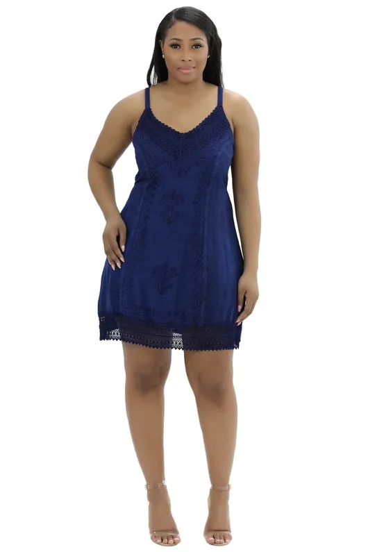 Sweet Lacy Tunic Mini Dress ~ Three Colors & Three sizes
