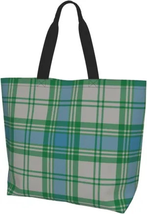 Tartan Tote Bag For Women Weekender Travel Bag Reusable Grocery Bags Large Totes Handbags