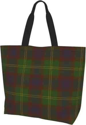 Tartan Tote Bag For Women Weekender Travel Bag Reusable Grocery Bags Large Totes Handbags