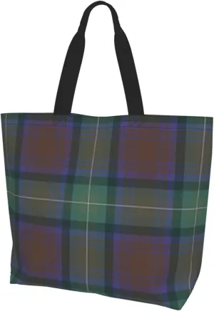 Tartan Tote Bag For Women Weekender Travel Bag Reusable Grocery Bags Large Totes Handbags