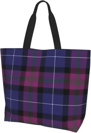 Tartan Tote Bag For Women Weekender Travel Bag Reusable Grocery Bags Large Totes Handbags
