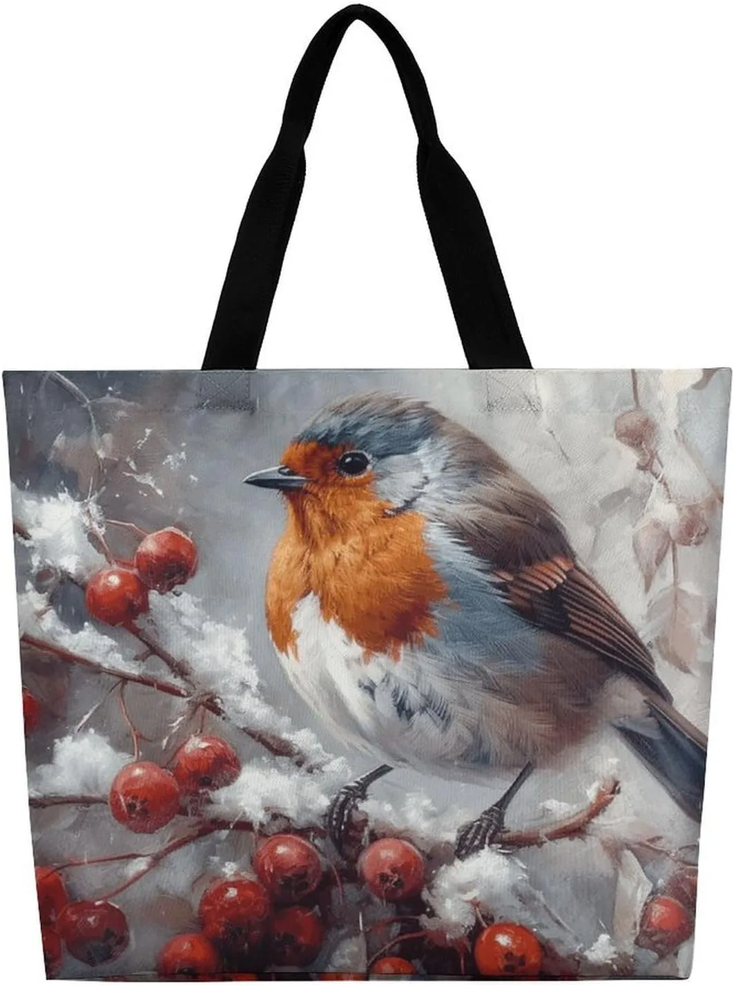 Teal Gray Rose Beach Bag Reusable Tote Bag Foldable Grocery Bags Women Shopping Bags for Daily Essentials