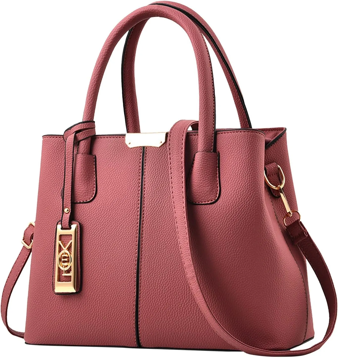 Tote Bag For Women 4 Packet Solid Color Leather Handbags Shoulder Bags Crossbody Hobo Work Bags Travel