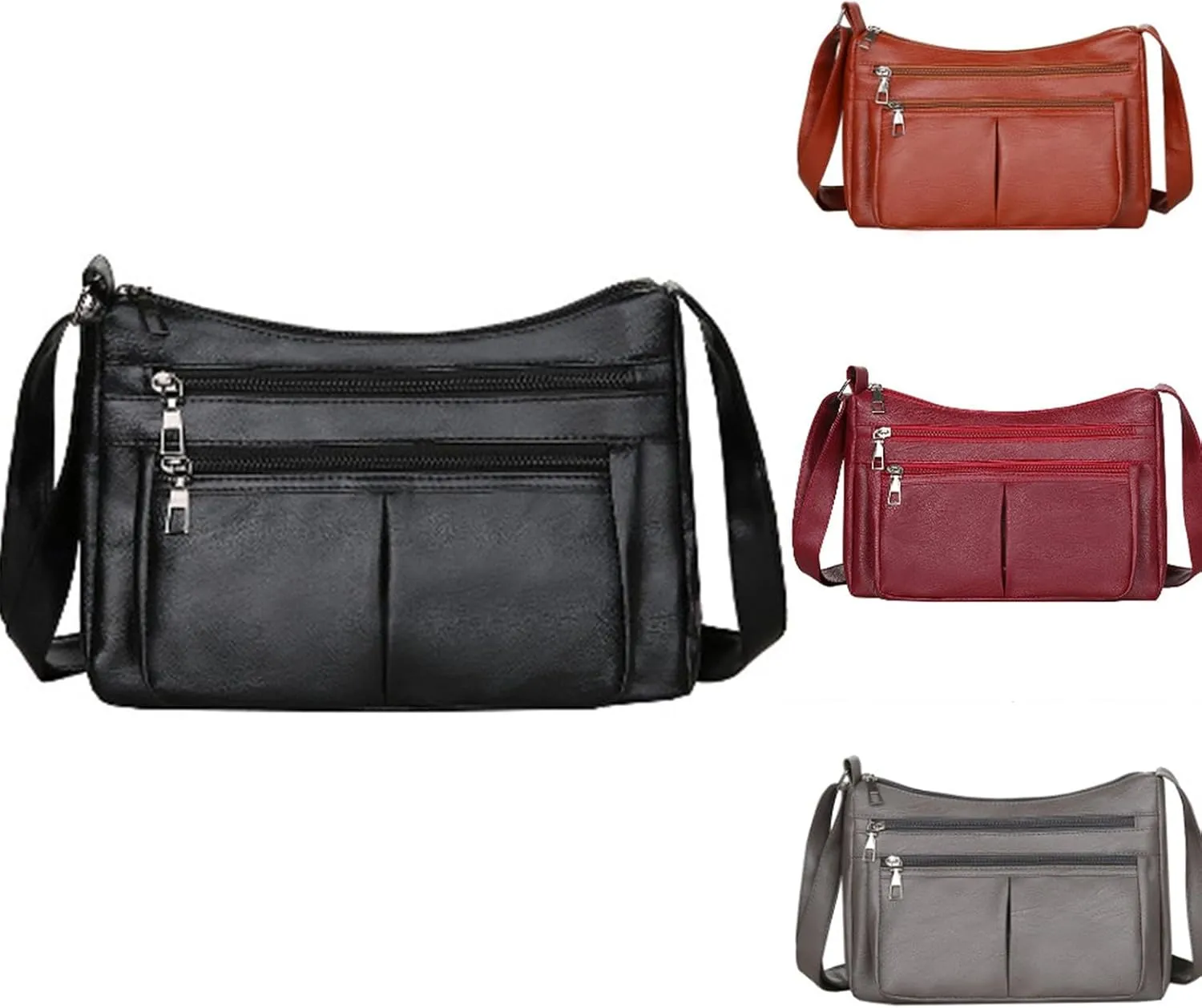 Tote Bag For Women Casual Leather Retro Shoulder Bags Versatile Cross Body Handbags For Shopping Travel Essential A
