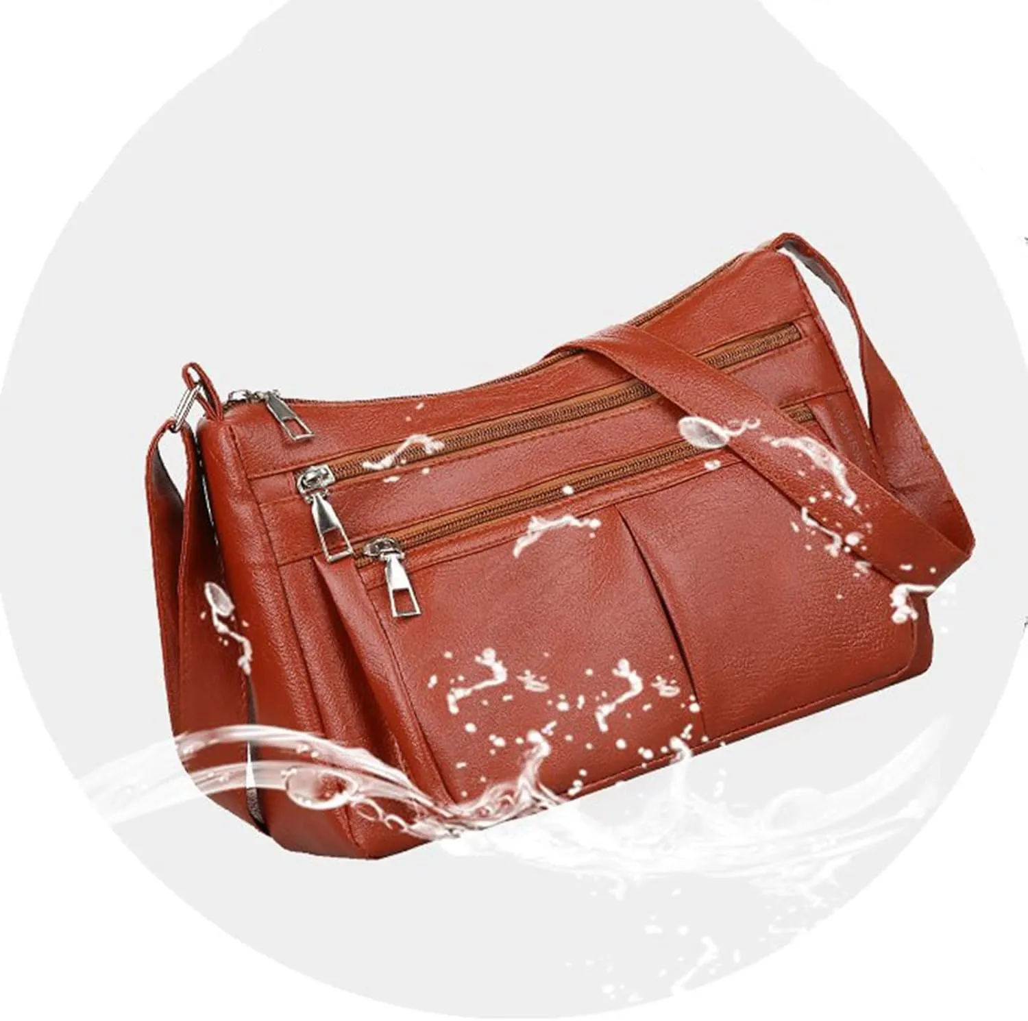 Tote Bag For Women Casual Leather Retro Shoulder Bags Versatile Cross Body Handbags For Shopping Travel Essential A