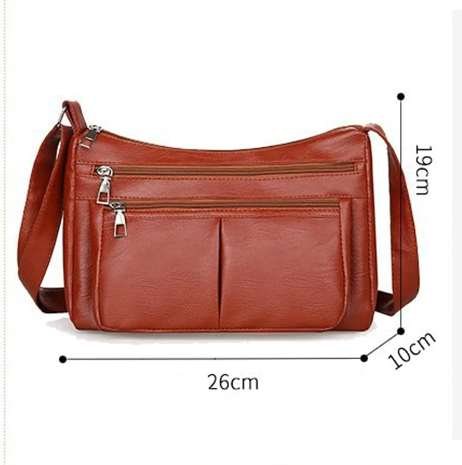 Tote Bag For Women Casual Leather Retro Shoulder Bags Versatile Cross Body Handbags For Shopping Travel Essential A
