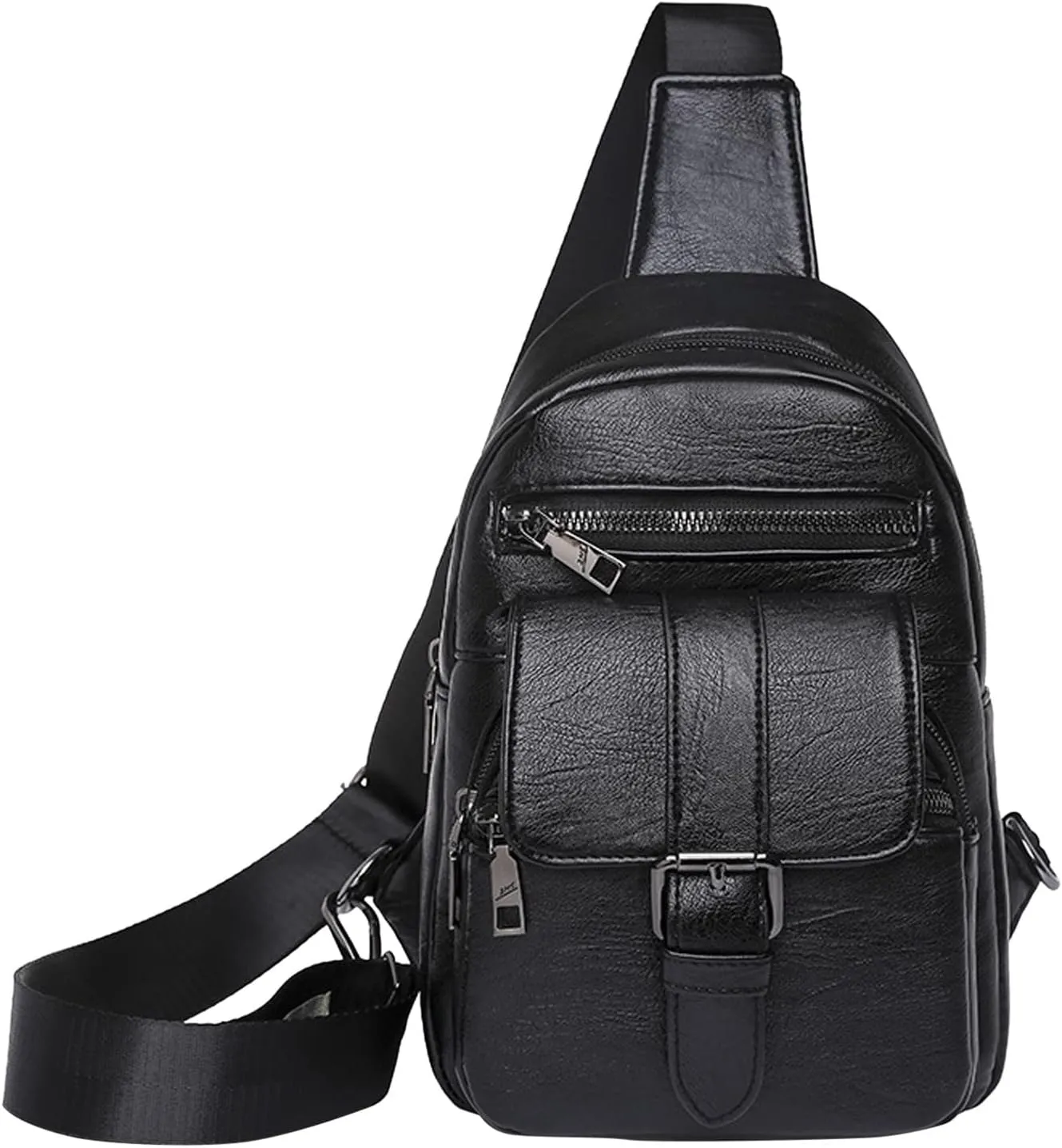 Tote Bag For Women Men Chest Bag Sling Bag Small Crossbody Pu Leather Satchel Day pack Fashion Shoulder Strap Bags U