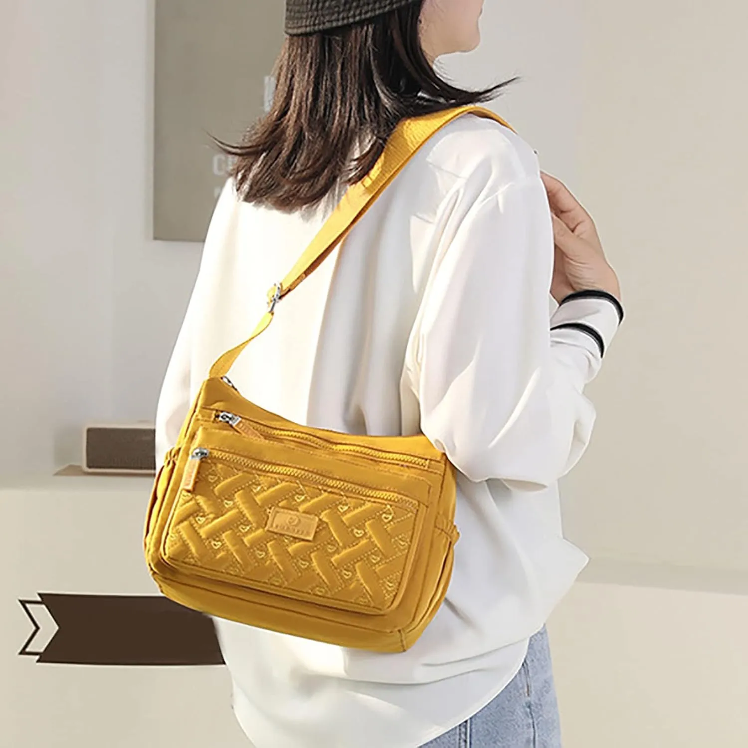 Tote Bag For Women Pocket Casual Crossbody Bag Shoulder Messenger Bag Handbag For Daily Use Shopping Travel Essential Z