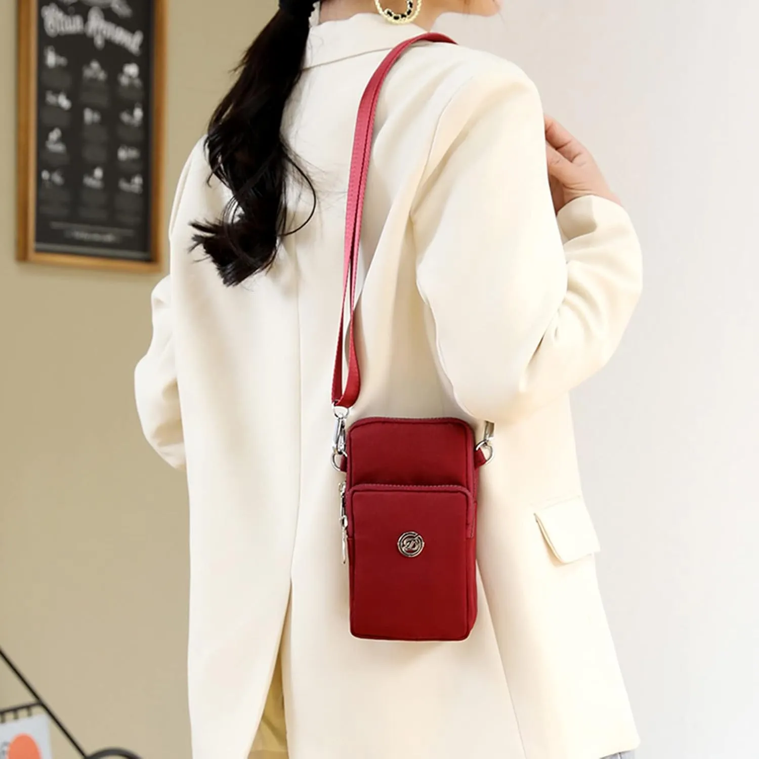 Tote Bag For Women Shoulder With Credit Cell Phone Messenger Wallet Handbag Slots Mini Purse Small Crossbody Card Bags Y