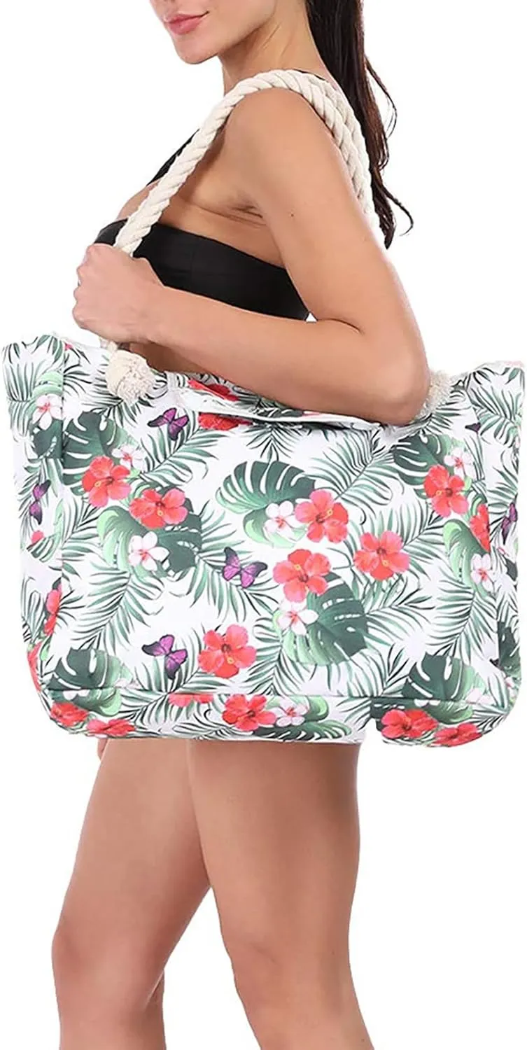 Tote Bag for Women Women's Foreign Trade Multifunctional Single Shoulder Canvas Shopping Bag Leisure Vacation
