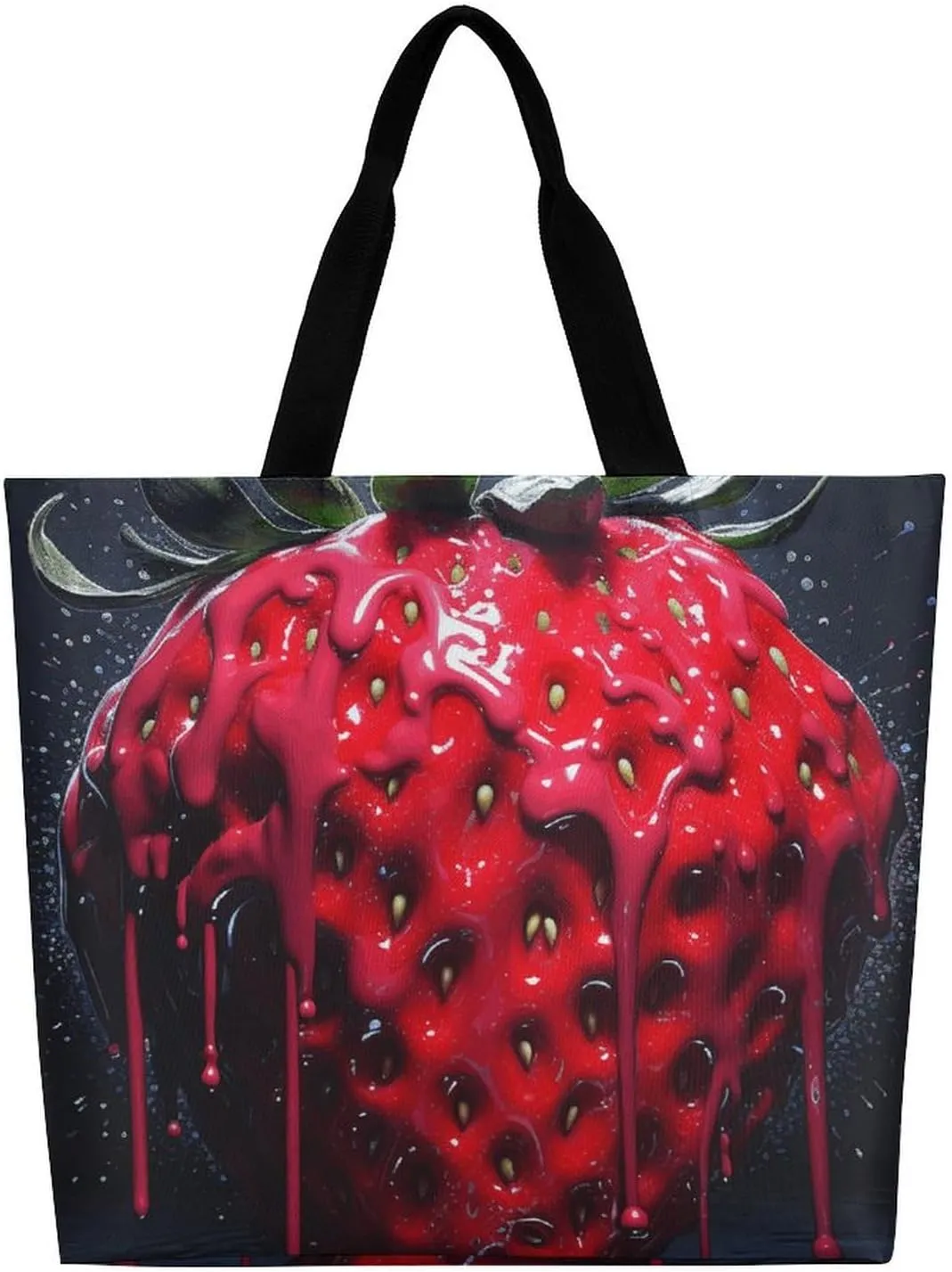 Usa Flag Beach Bag Reusable Tote Bag Foldable Grocery Bags Women Shopping Bags for Daily Essentials