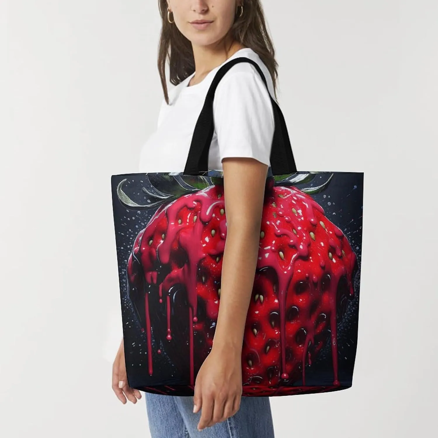 Usa Flag Beach Bag Reusable Tote Bag Foldable Grocery Bags Women Shopping Bags for Daily Essentials