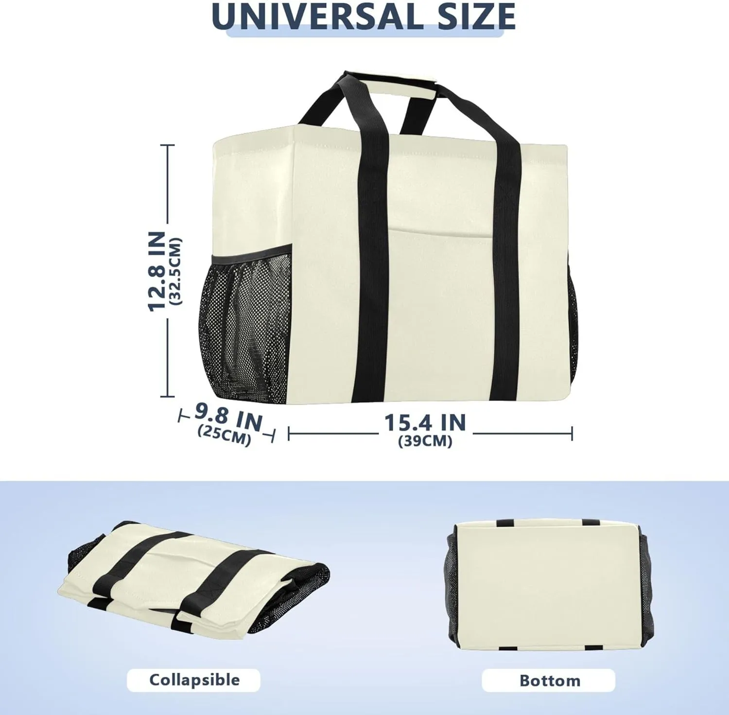 Utility Bags And Totes Collapsable Beach Tote Sandproof with Handles Laundry Bag Tote