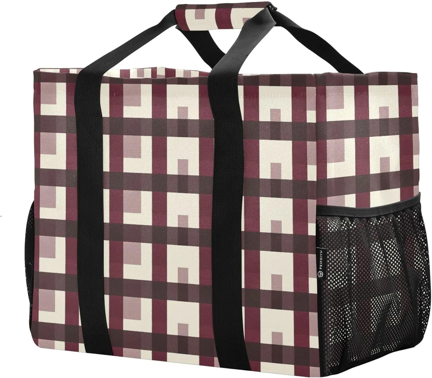 Utility Tote Bag For Women Collapsable Beach Bag With Compartments with Handles Laundry Tote Bag