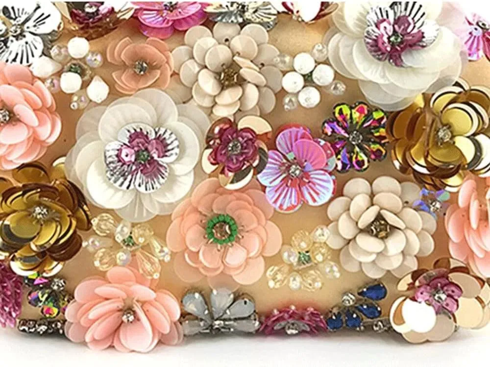 Vintage Women Flower Clutch Purse Evening Bags and Clutches Bridal Wedding Party Handbags