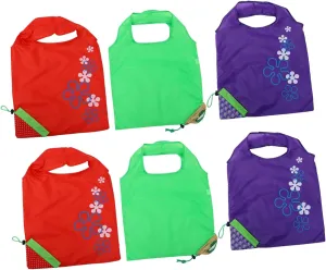 VOSAREA 6Pcs Fruit Shaped Shopping Bags Storage Bags for Groceries Mixed Styles for Daily Use and Vegetable Storage