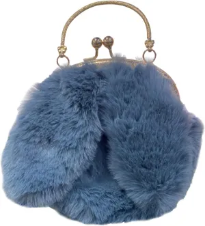 Wallet Purse for Women Outdoor Cute Ladies Shoulder Bag Casual Shopping Messenger Bag Round Cat Ear Plush Handbag