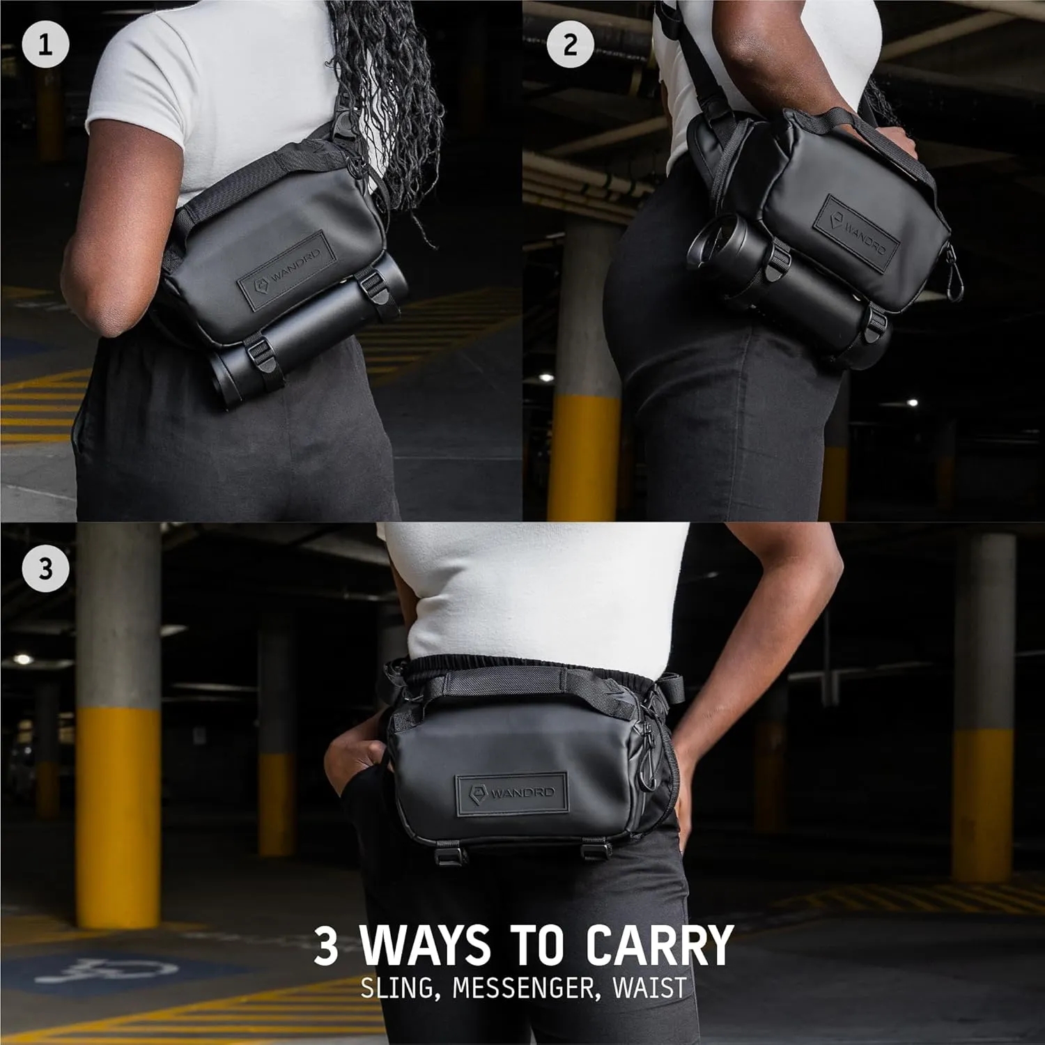 WANDRD ROGUE 6L Sling: Compact Camera Sling and Crossbody Bag with Fast Access, 3-Way Carry Lightweight Everyday Bag Great for Travel, Photography, and Daily Use