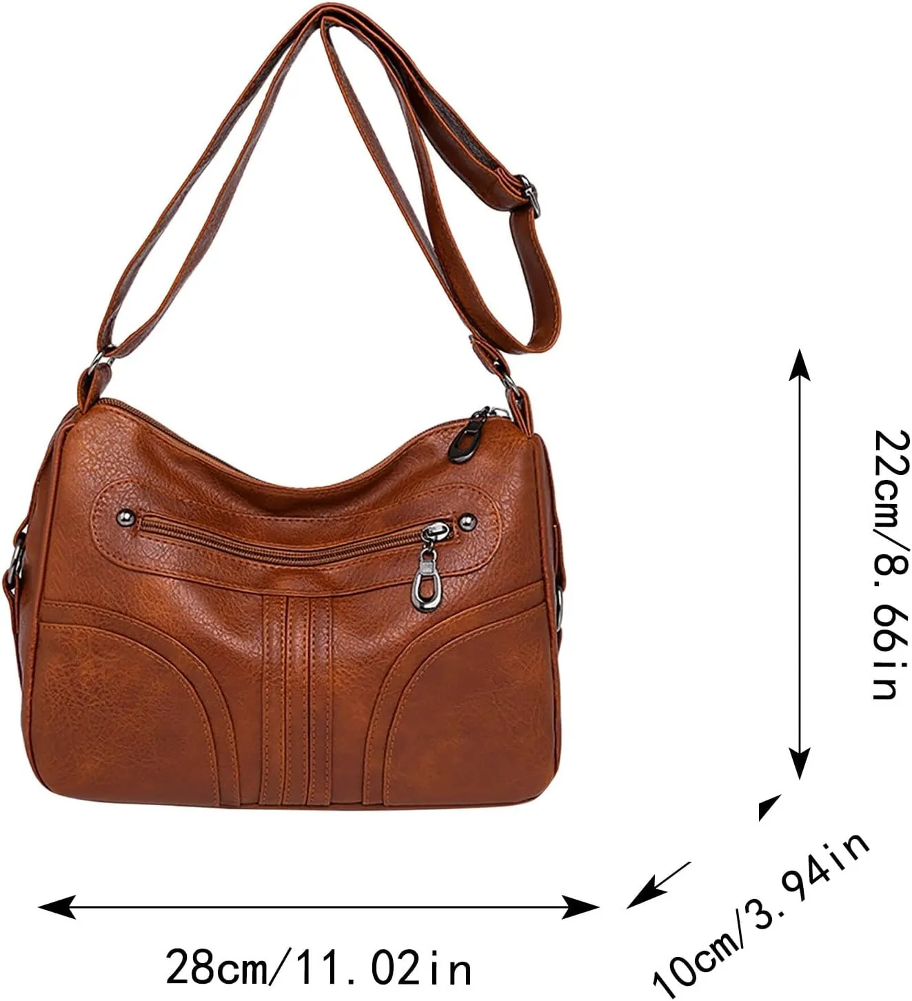 Waterproof Shoulder Bags for Women Crossbody Purses and Handbags Lightweight Pocketbook Small Clear Backpacks(Red)