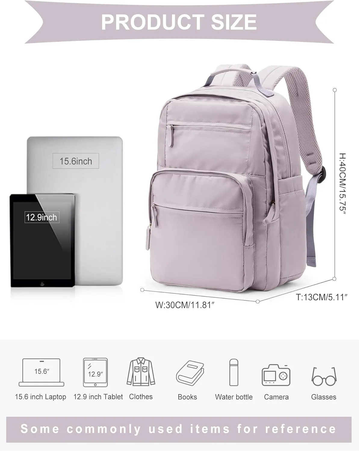wepadre Backpack For School Women Men School Bag Aesthetic Backpack For College School Backpacks For Teen Girls High School Backpacks With Laptop Compartment Bookbags Bagpack Pink