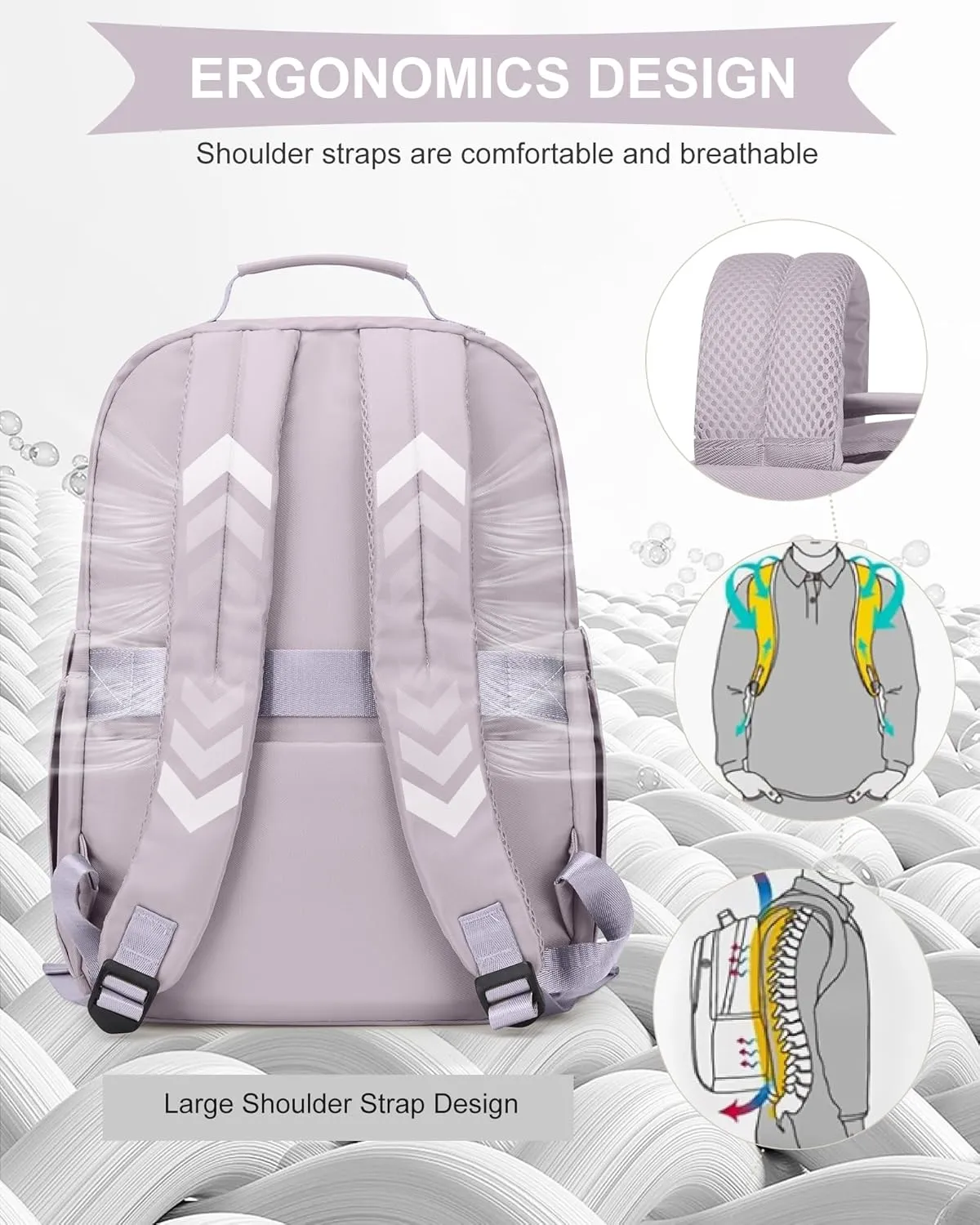 wepadre Backpack For School Women Men School Bag Aesthetic Backpack For College School Backpacks For Teen Girls High School Backpacks With Laptop Compartment Bookbags Bagpack Pink