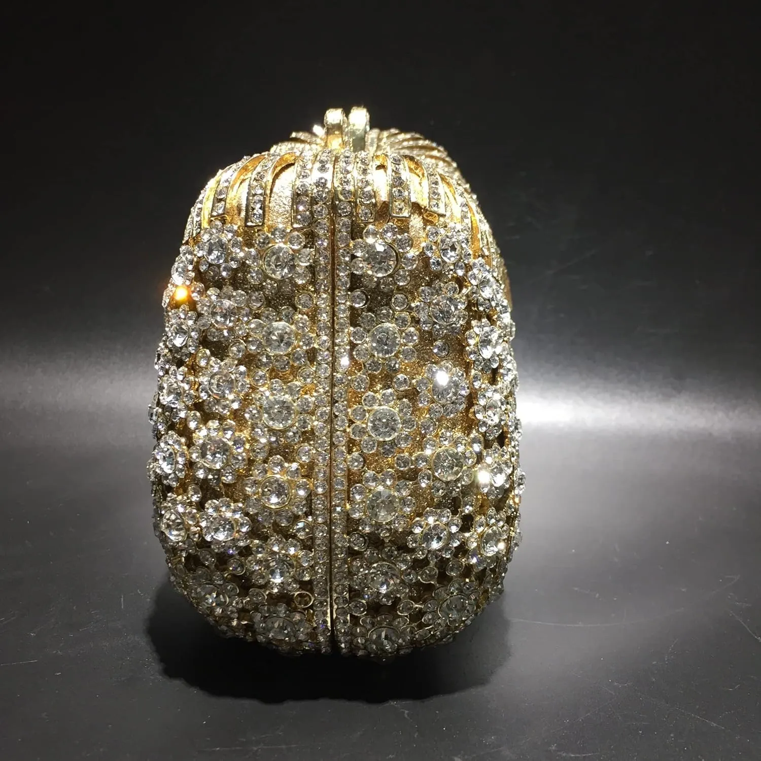 Women Rhinestones Clutch Bags Crystal Dinner Purse Stones Metal Clutches Small Handbag Wedding Bag
