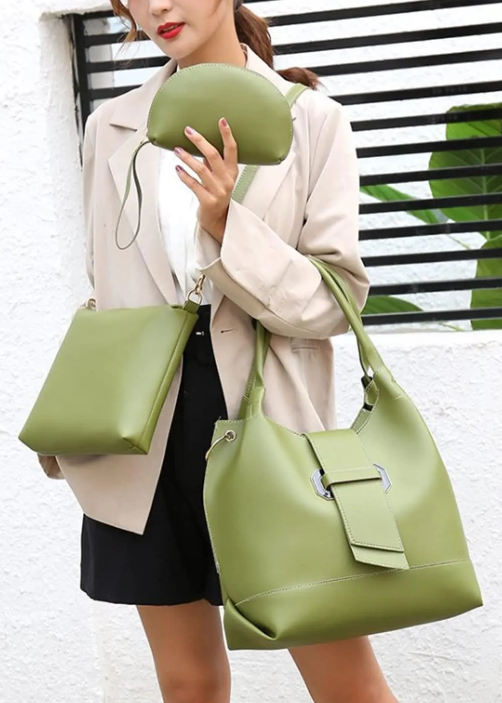 Women's Bucket bag Fashion Shoulder Bags Messenger Bag Purse Handbag