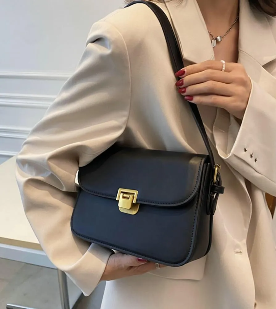 Women's Crossbody Bag PU Leather Shoulder Bag Hobo Handbag Purse Top Handle Satchels Small Totes