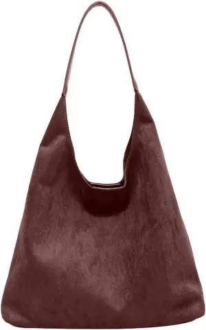 Women's Fashion Handbags Designer Satchel Handbags Top-Handle Purses with Strap Lightweight Daily Work Bag(Coffee)