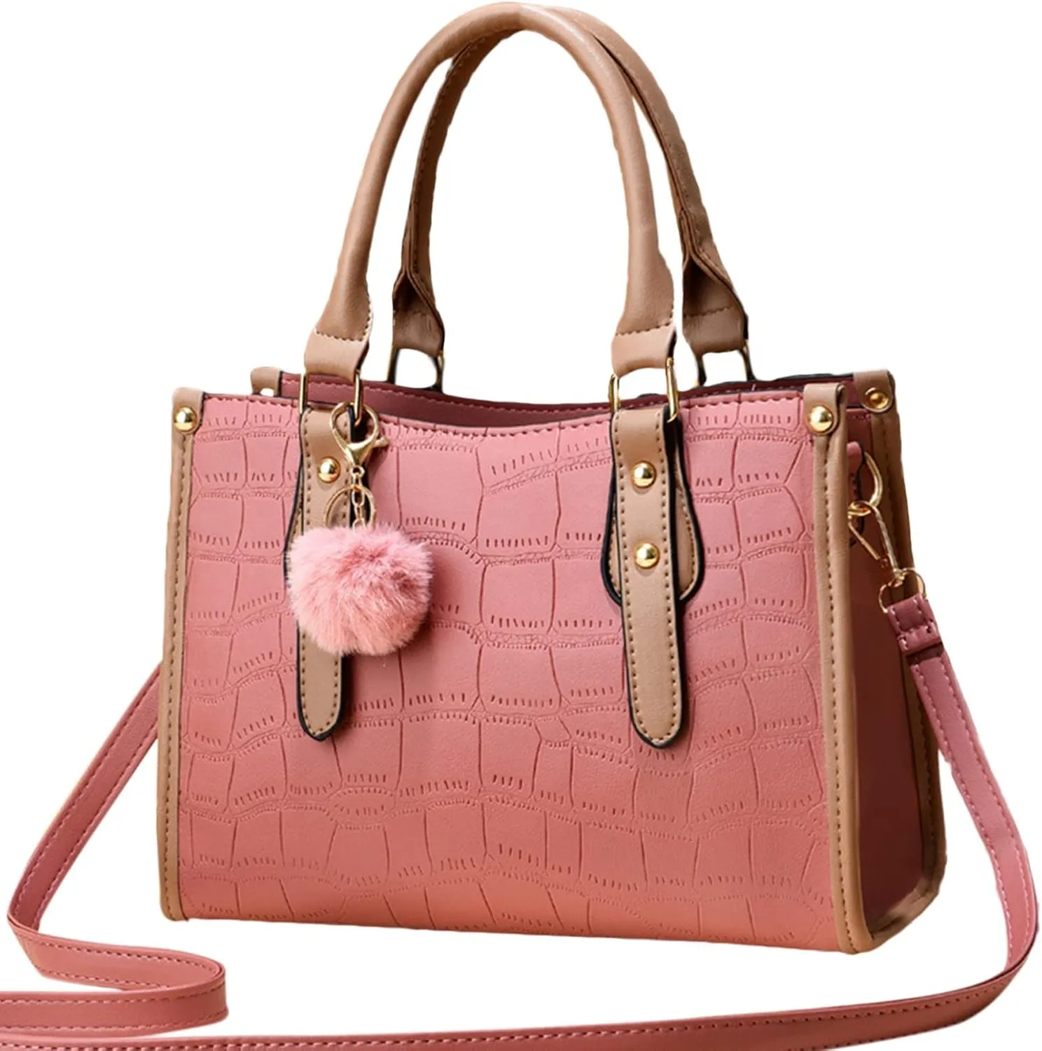 Womens Fashion Tote Bag Ladies Purse Satchel Shoulder Bags Tote Leather Bag Womens Bags for Work