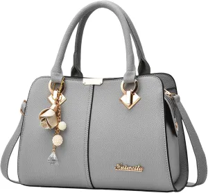 Women's Handbag Trendy Shoulder Crossbody Bag ish Messenger Bags Womens Tote Bags for Work (Grey, One Size)