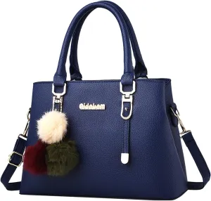 Women's Trendy Tote Bags Western Purse Boho Top Handle Satchel Handbag with Strap Medium Size Purse for Women(Blue)